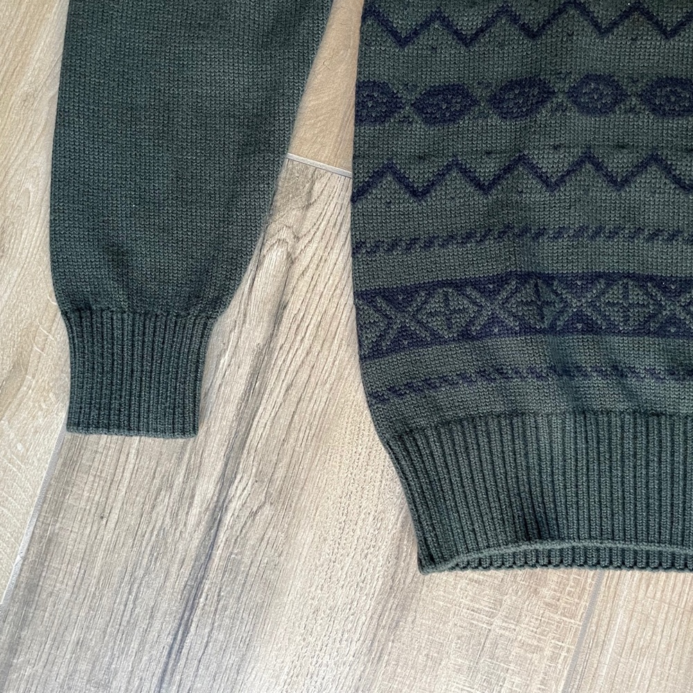 Weatherproof 100% Cotton 'The Holiday Sweater' Dark Green, Navy Blue Small - Picture 6 of 12